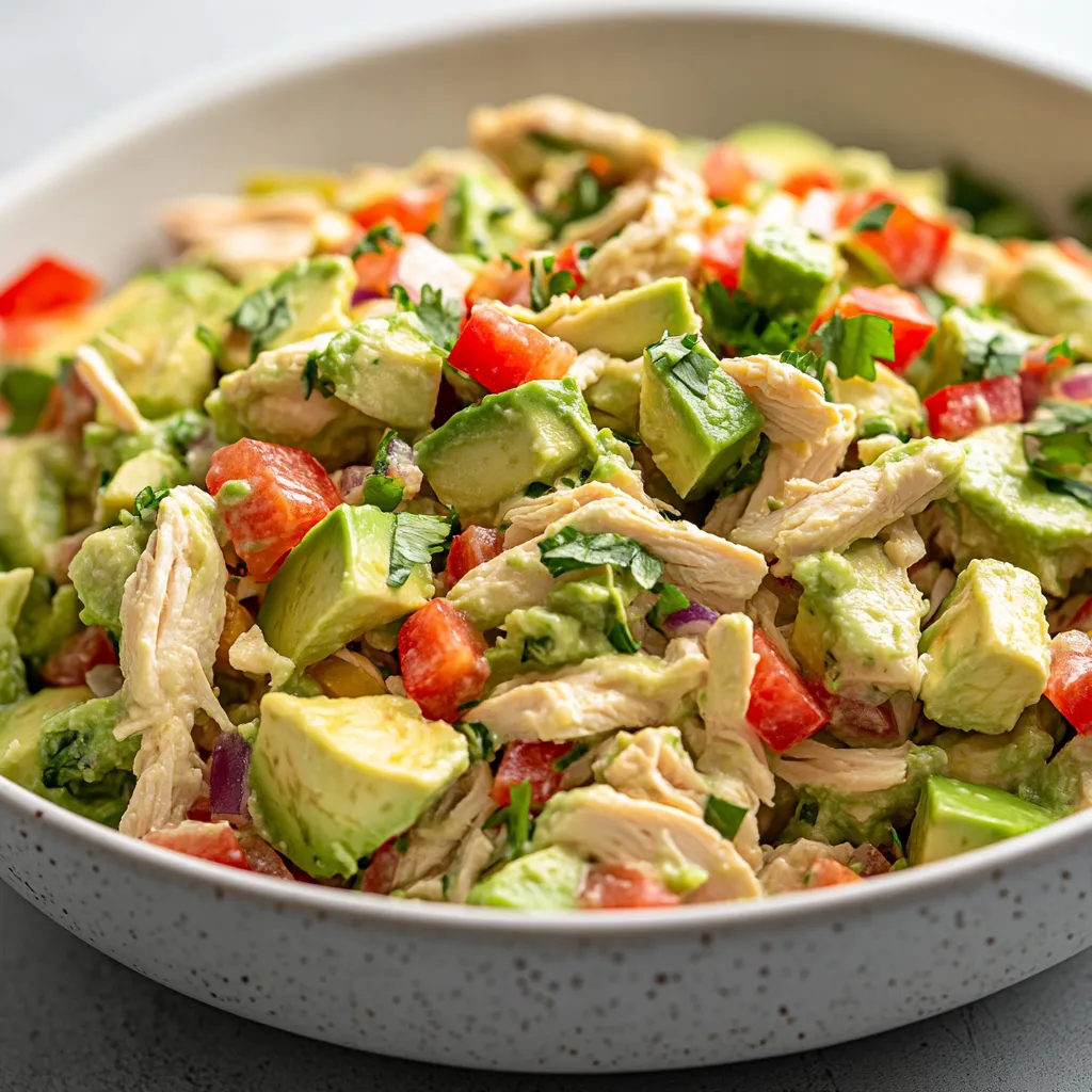Creamy Avocado Chicken Salad: Healthy & Mayo-Free Recipe